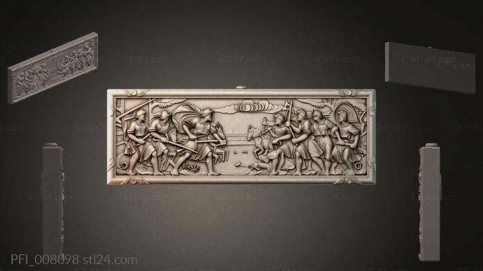 Панно фентези (PFI_008098) 3D модель для ЧПУ станка