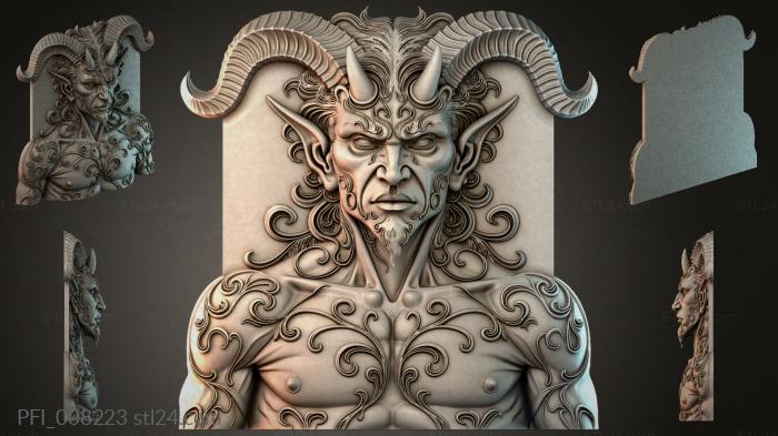 Панно фентези (PFI_008223) 3D модель для ЧПУ станка