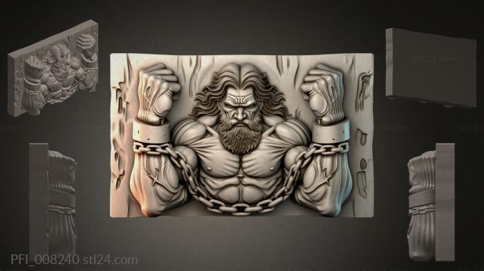 Панно фентези (PFI_008240) 3D модель для ЧПУ станка