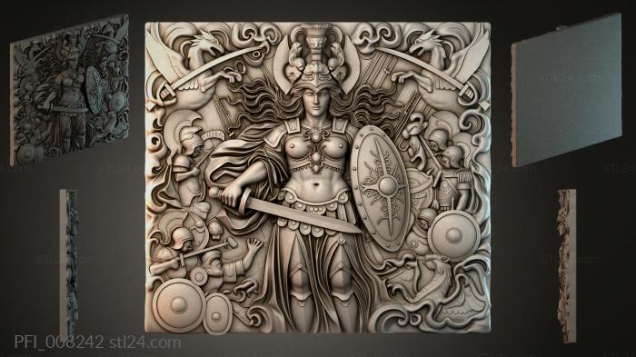 Панно фентези (PFI_008242) 3D модель для ЧПУ станка
