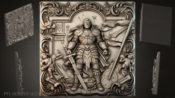 Панно фентези (PFI_008399) 3D модель для ЧПУ станка