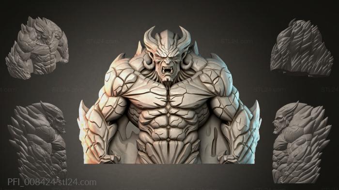 Панно фентези (PFI_008424) 3D модель для ЧПУ станка