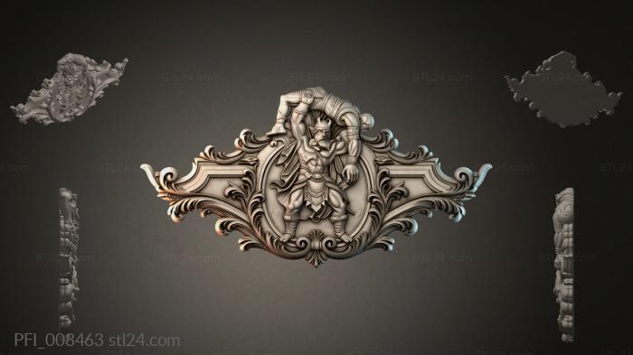 Панно фентези (PFI_008463) 3D модель для ЧПУ станка