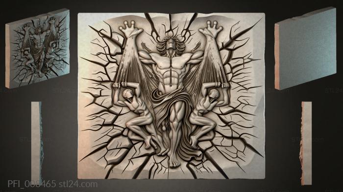 Панно фентези (PFI_008465) 3D модель для ЧПУ станка