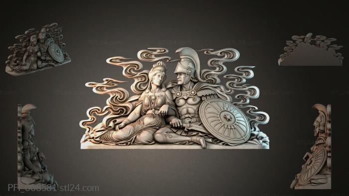 Панно фентези (PFI_008581) 3D модель для ЧПУ станка