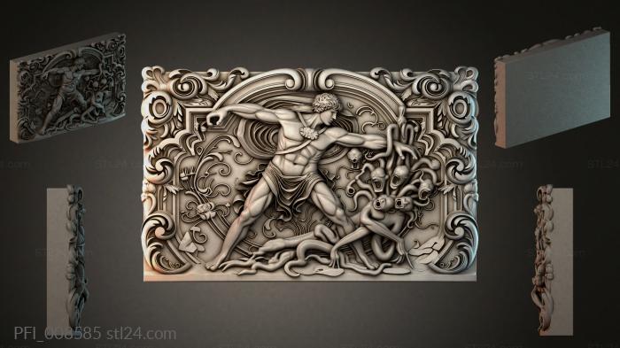 Панно фентези (PFI_008585) 3D модель для ЧПУ станка