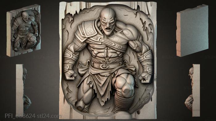 Панно фентези (PFI_008624) 3D модель для ЧПУ станка