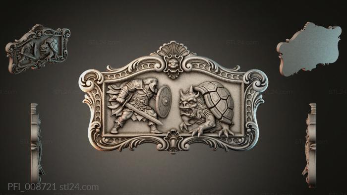 Панно фентези (PFI_008721) 3D модель для ЧПУ станка