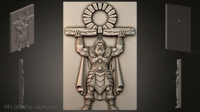 Панно фентези (PFI_008756) 3D модель для ЧПУ станка