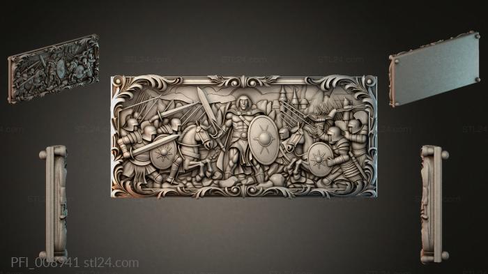 Панно фентези (PFI_008941) 3D модель для ЧПУ станка