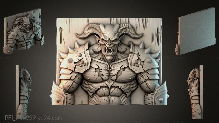 Панно фентези (PFI_008999) 3D модель для ЧПУ станка