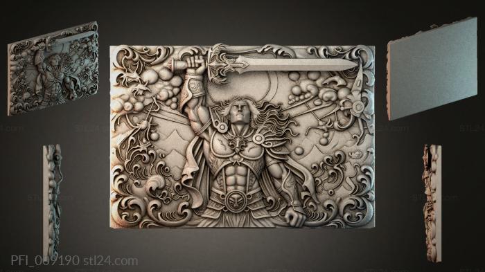 Панно фентези (PFI_009190) 3D модель для ЧПУ станка