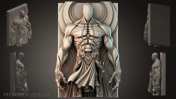 Панно фентези (PFI_009209) 3D модель для ЧПУ станка