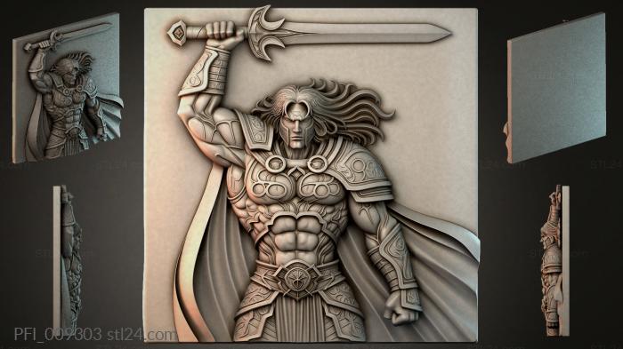 Панно фентези (PFI_009303) 3D модель для ЧПУ станка