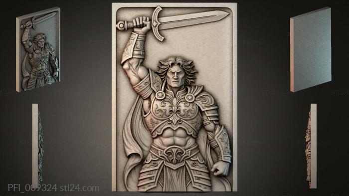 Панно фентези (PFI_009324) 3D модель для ЧПУ станка
