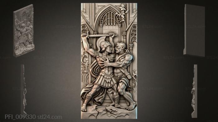 Панно фентези (PFI_009330) 3D модель для ЧПУ станка
