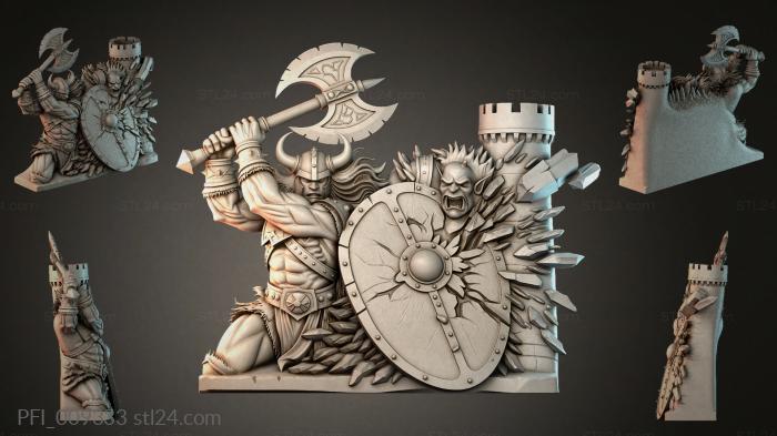 Панно фентези (PFI_009333) 3D модель для ЧПУ станка