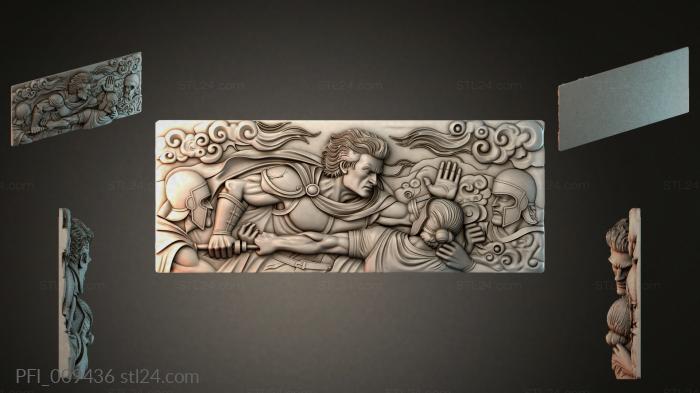 Панно фентези (PFI_009436) 3D модель для ЧПУ станка