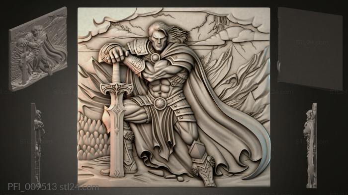 Панно фентези (PFI_009513) 3D модель для ЧПУ станка