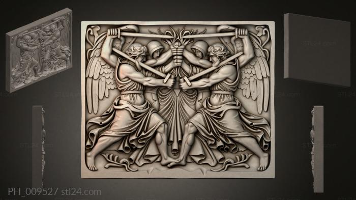 Панно фентези (PFI_009527) 3D модель для ЧПУ станка