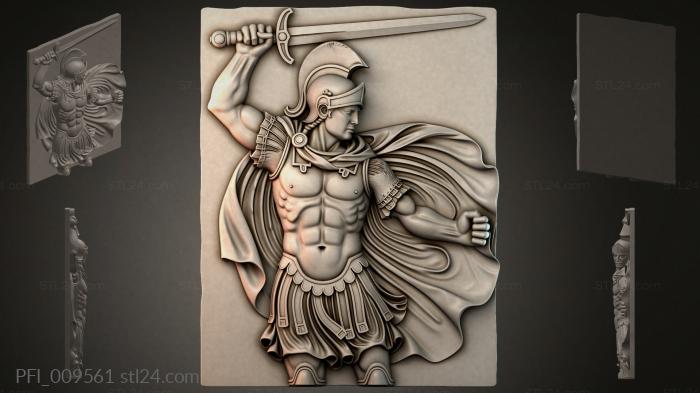 Панно фентези (PFI_009561) 3D модель для ЧПУ станка