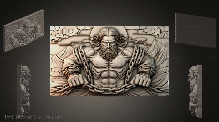 Панно фентези (PFI_009585) 3D модель для ЧПУ станка