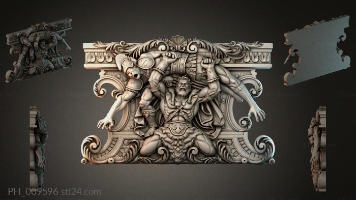 Панно фентези (PFI_009596) 3D модель для ЧПУ станка