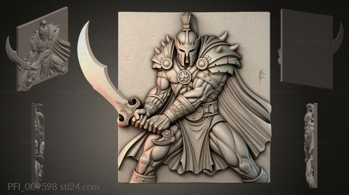 Панно фентези (PFI_009598) 3D модель для ЧПУ станка