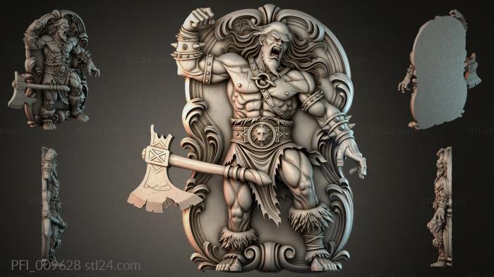 Панно фентези (PFI_009628) 3D модель для ЧПУ станка