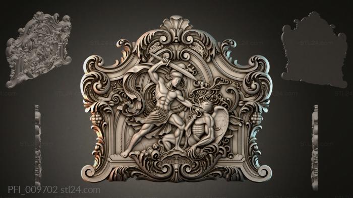 Панно фентези (PFI_009702) 3D модель для ЧПУ станка