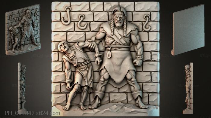 Панно фентези (PFI_009842) 3D модель для ЧПУ станка