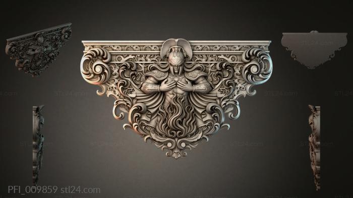 Панно фентези (PFI_009859) 3D модель для ЧПУ станка