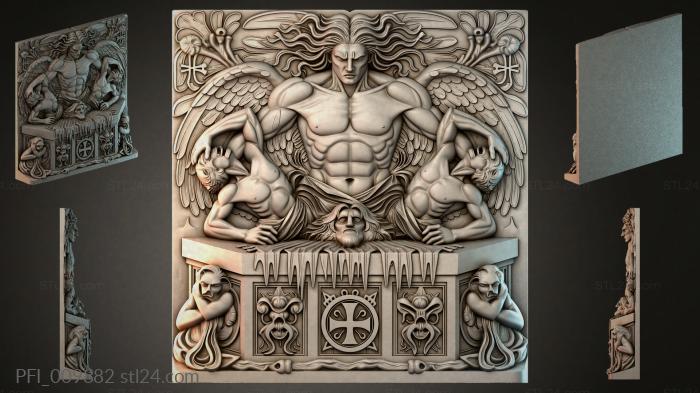 Панно фентези (PFI_009882) 3D модель для ЧПУ станка