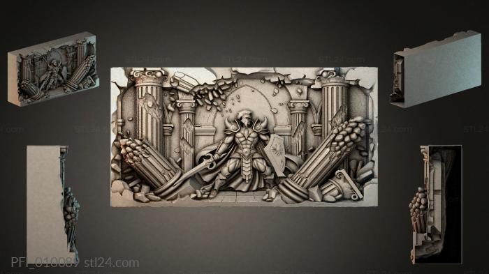 Панно фентези (PFI_010089) 3D модель для ЧПУ станка