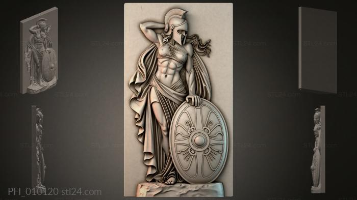 Панно фентези (PFI_010120) 3D модель для ЧПУ станка