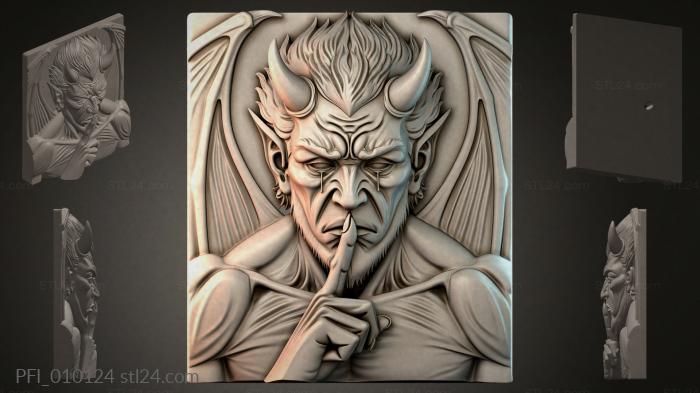 Панно фентези (PFI_010124) 3D модель для ЧПУ станка