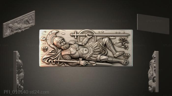 Панно фентези (PFI_010140) 3D модель для ЧПУ станка