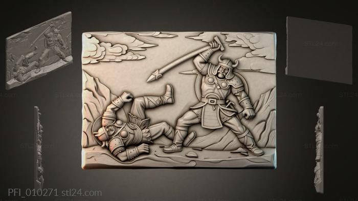 Панно фентези (PFI_010271) 3D модель для ЧПУ станка