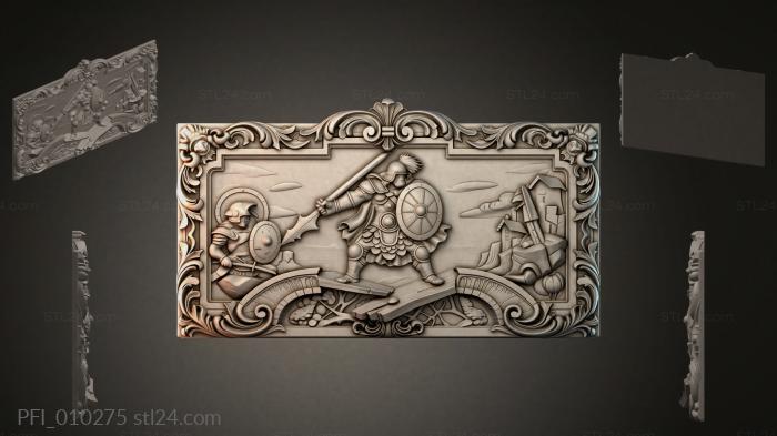 Панно фентези (PFI_010275) 3D модель для ЧПУ станка