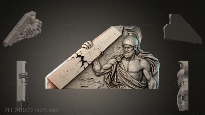 Панно фентези (PFI_010623) 3D модель для ЧПУ станка