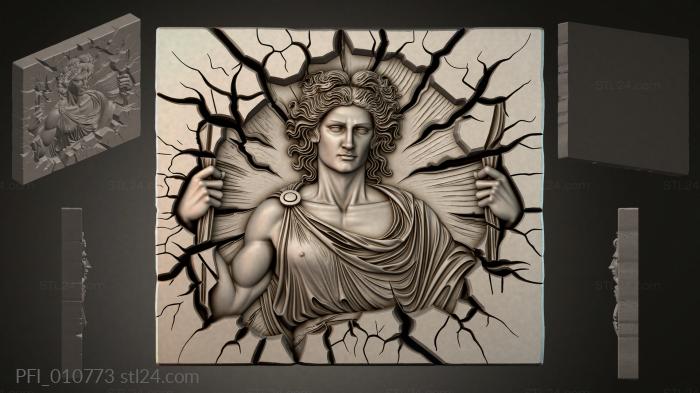 Панно фентези (PFI_010773) 3D модель для ЧПУ станка