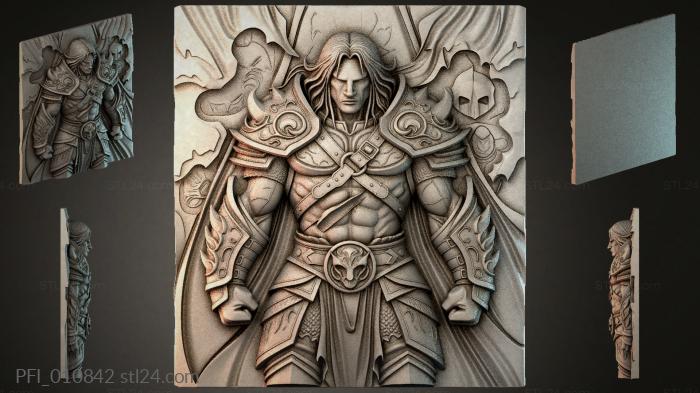 Панно фентези (PFI_010842) 3D модель для ЧПУ станка