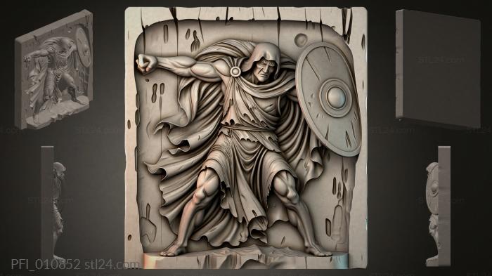 Панно фентези (PFI_010852) 3D модель для ЧПУ станка