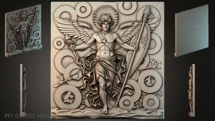 Панно фентези (PFI_010921) 3D модель для ЧПУ станка