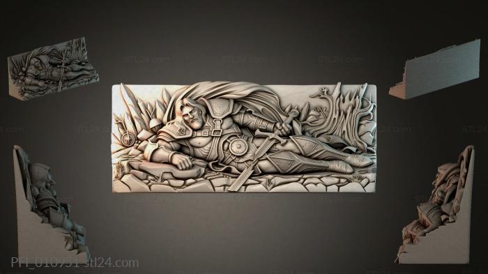 Панно фентези (PFI_010951) 3D модель для ЧПУ станка