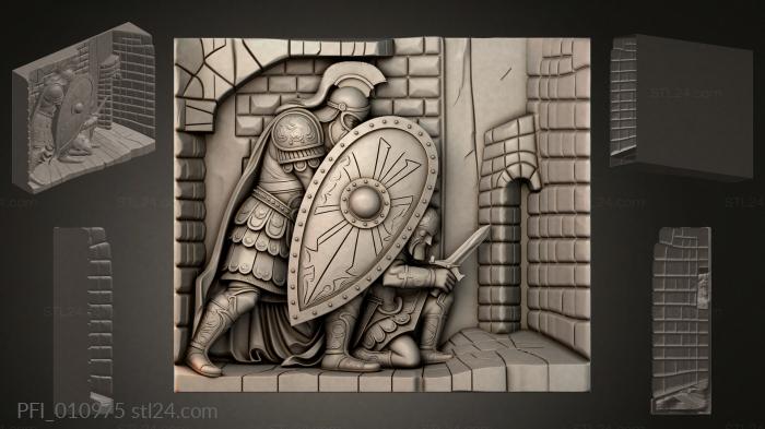 Панно фентези (PFI_010975) 3D модель для ЧПУ станка