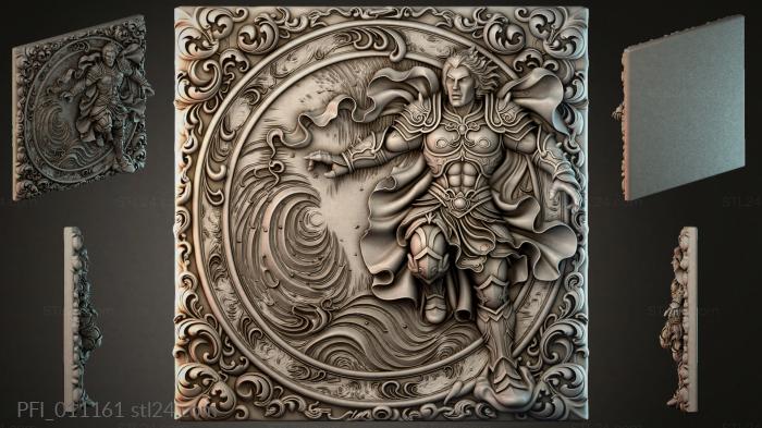 Панно фентези (PFI_011161) 3D модель для ЧПУ станка