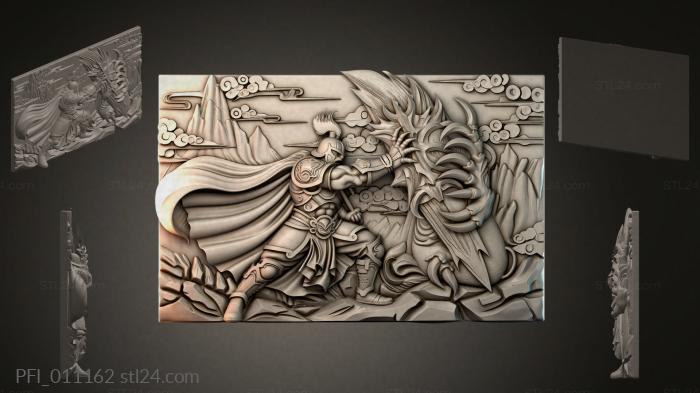Панно фентези (PFI_011162) 3D модель для ЧПУ станка