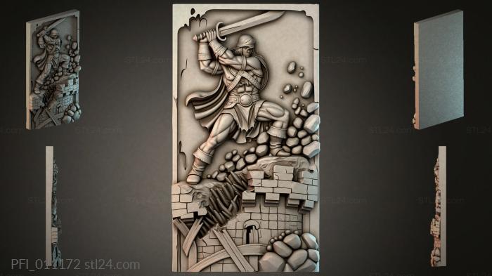 Панно фентези (PFI_011172) 3D модель для ЧПУ станка