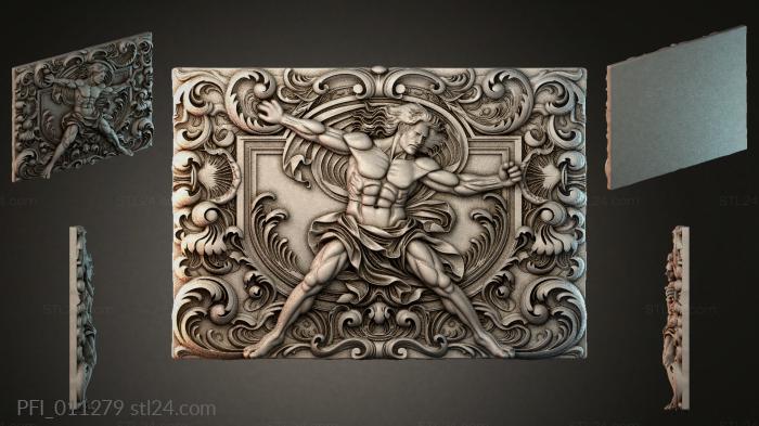 Панно фентези (PFI_011279) 3D модель для ЧПУ станка